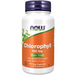 Now Foods Chlorofyl 100 mg 90 veg kapslí