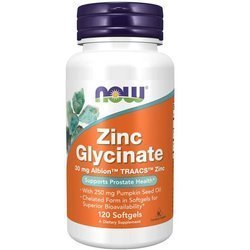 Now Foods Glycinát Zinečnatý 30 mg 120 kapslí