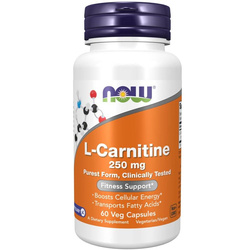 Now Foods L-Karnitin 250 mg 60 veg kapslí