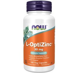 Now Foods L-OptiZinc 30 mg 100 kapslí