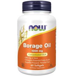 Now Foods Olej z Brutnáku Lékařského (Borage Oil) 1000 mg 60 kapslí