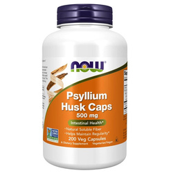 Now Foods Psyllium Husk 500 mg 200 kapslí
