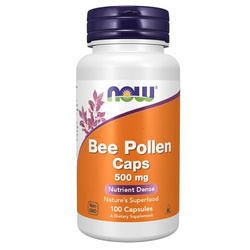 Now Foods Včelí Pyl (Bee Pollen) 500 mg 100 kapslí