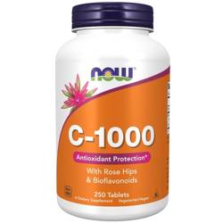 Now Foods Vitamín C 1000 mg s Šípkem + Bioflavonoidy 250 tablet