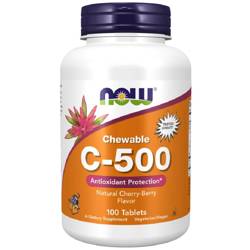 Now Foods Vitamín C 500 mg 100 cucací tablety
