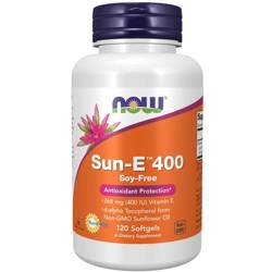 Now Foods Vitamín E Sun 400 iu 120 kapslí