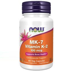 Now Foods Vitamín K2 MK-7 100 mcg 60 veg kapslí