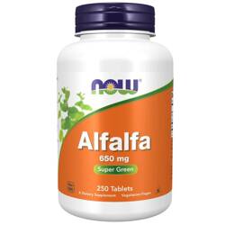 Now Foods Vojtěška (Alfalfa) 650 mg 250 tablet