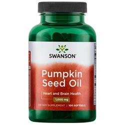 Swanson Dýňový Olej (Pumpkin Seed Oil) 1000 mg 100 kapslí