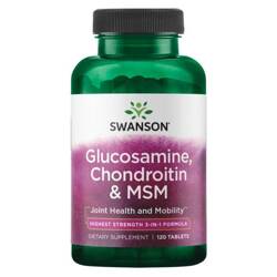 Swanson Glukosamin, Chondroitin a MSM 120 tablet