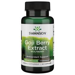 Swanson Goji (Wolfberry) Extract 500 mg 60 kapslí
