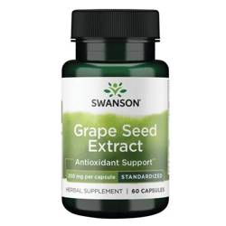 Swanson Hroznová Semínka (Grape Seed) Extract 200 mg 60 kapslí