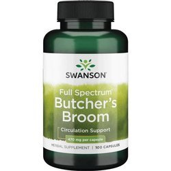 Swanson Listnatec Bodlinatý (Butcher's Broom) 470 mg 100 kapslí