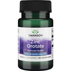 Swanson Orotát Zinečnatý 10 mg 60 kapslí