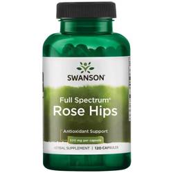Swanson Růže Šípková (Rose Hips) 500 mg 120 kapslí