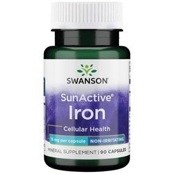 Swanson SunActive nedráždivé Železo 15 mg 90 kapslí