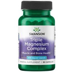 Swanson Triple Magnézium Complex 400 mg 30 kapslí