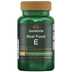 Swanson Vitamín E Přírodní 400 iu od Slunečnicového oleje 60 kapslí