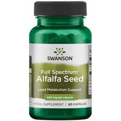 Swanson Vojtěška (Alfalfa) 400 mg 60 kapslí