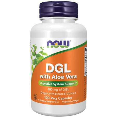 Now Foods DGL (Deglycyrrhizovaná Lékořice) Extract 400 mg 100 kapslí ...