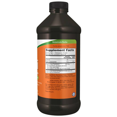 Now Foods Acai Liquid 473 ml tekutý