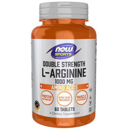 Now Foods L-Arginine 1000 mg Double Strength 60 tablet