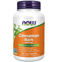 Now Foods Cinnamon 600 mg 120 kapslí
