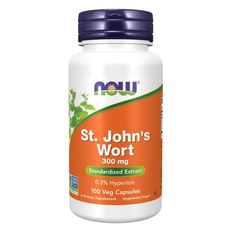 Now Foods Třezalka (St. John's Wort) 300 mg Extract 100 veg kapsli