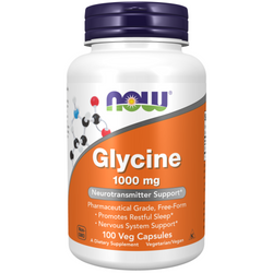Now Foods Glycine 1000 mg 100 veg kapslí
