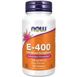Now Foods Vitamin E-400 100 kapslí