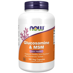 Now Foods Glukosamin a MSM 180 kapslí
