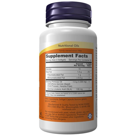 Now Foods Evening Primrose Oil 500 mg 100 kapslí