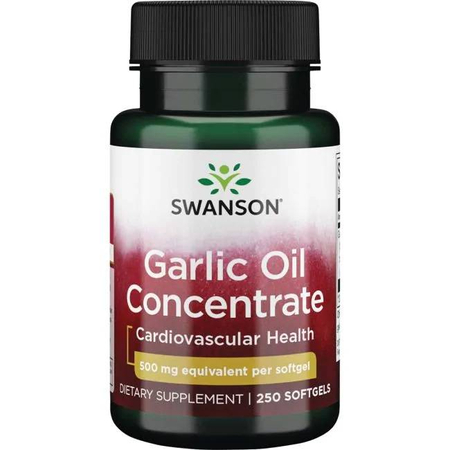 Swanson Česnekový Olej (Garlic Oil) 500 mg 250 kapslí