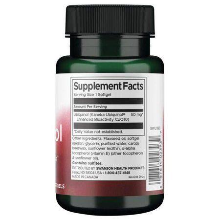 Swanson Ubiquinol Koenzym Q10 50 mg 60 kapslí