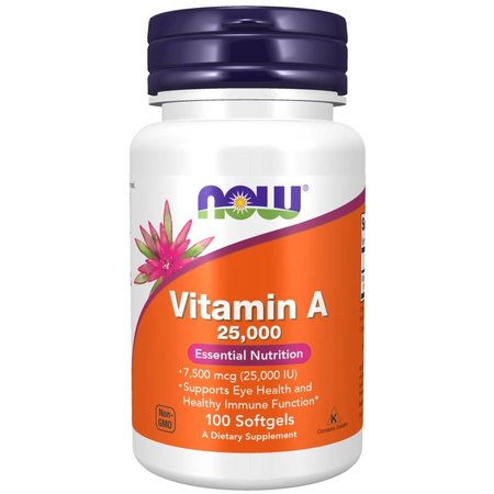 Now Foods Vitamín A 25000 iu 100 kapslí