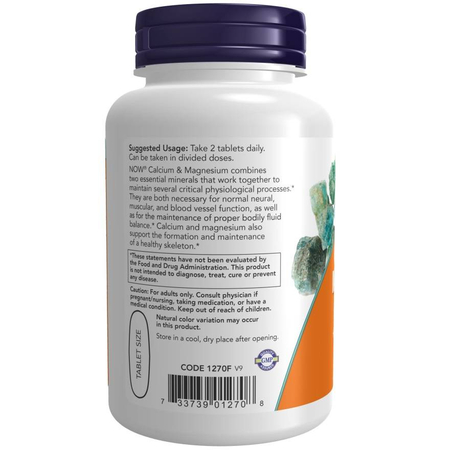 Now Foods Vápník a Magnézium 250 tablet