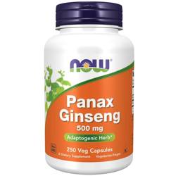 Now Foods Panax Ginseng 500 mg 250 kapslí