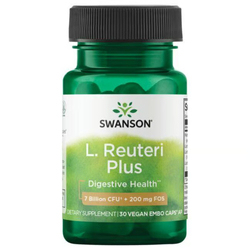 Swanson Probiotyk L. Reuteri Plus s L. Rhamnosus, L. Acidophilus a FOS 30 kapslí