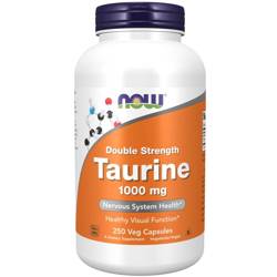 Now Foods Taurine 1000 mg Double Strength 250 veg kapslí