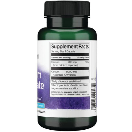 Swanson Aspartát Vápenatý 200 mg 60 kapslí