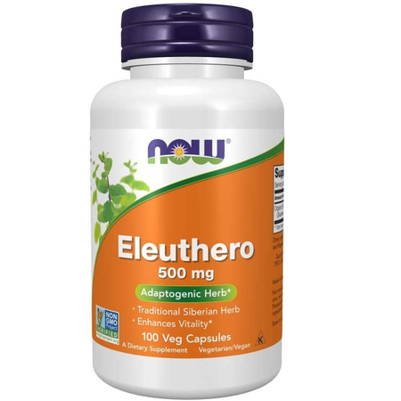 Now Foods Eleuthero 500 mg 100 kapslí