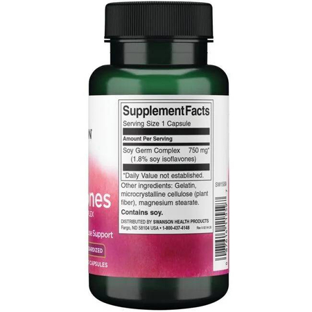 Swanson Sojové Isoflavony 750 mg 60 kapslí