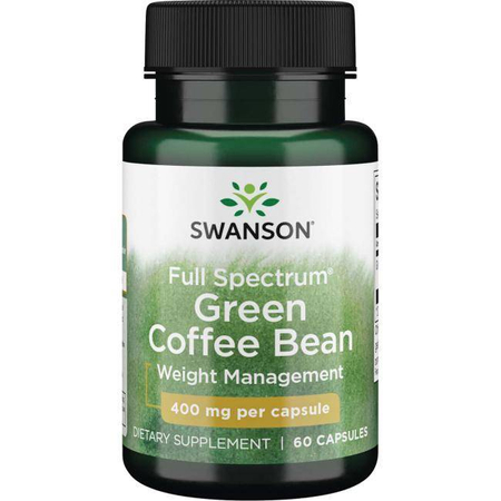 Swanson Zelená Káva (Green Coffee) 400 mg 60 kapslí