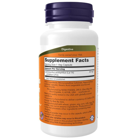 Now Foods Acidophilus Two Billion 100 veg kapslí
