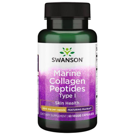 Swanson Mořské Peptidy Kolagenové typ I 500 mg 60 kapslí