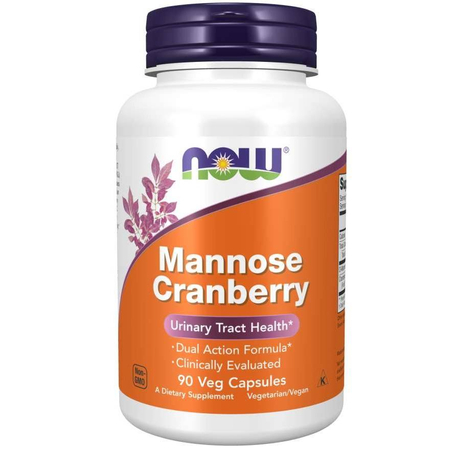 Now Foods Mannose Cranberry 90 kapslí