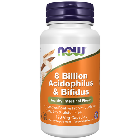 Now Foods Probiotikum 8 Billion Acidophilus, Bifidus 120 kapslí