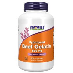 Now Foods Beef Gelatin 550 mg 200 kapslí