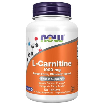 Now Foods L-Carnitine 1000 mg 50 tablet