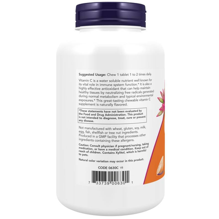 Now Foods Vitamin C-500 Orange 100 tablet